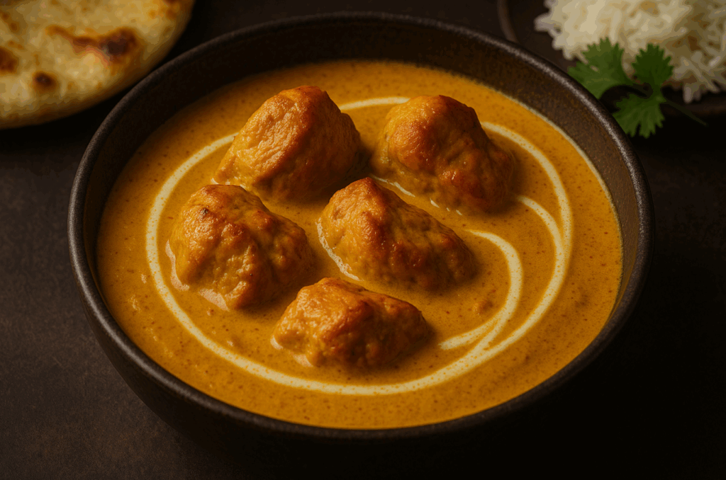 北インドのカレー(バターチキンなど)、ナッツやヨーグルトで濃厚に仕上げた料理