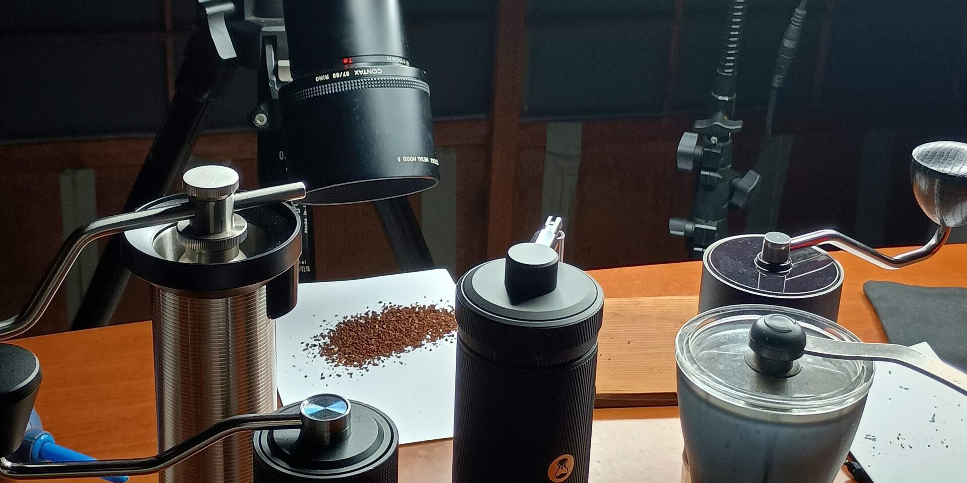 Comandante, Timemore S3 , KINU M47 コーヒー粉の断面をマクロで比べて分かったこと